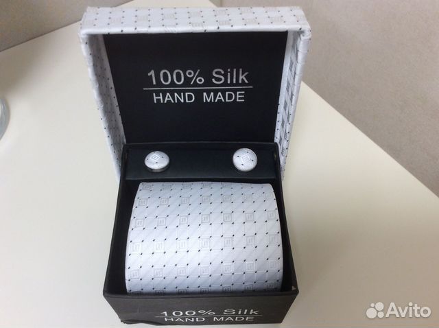 Набор галстук+запонки+платок