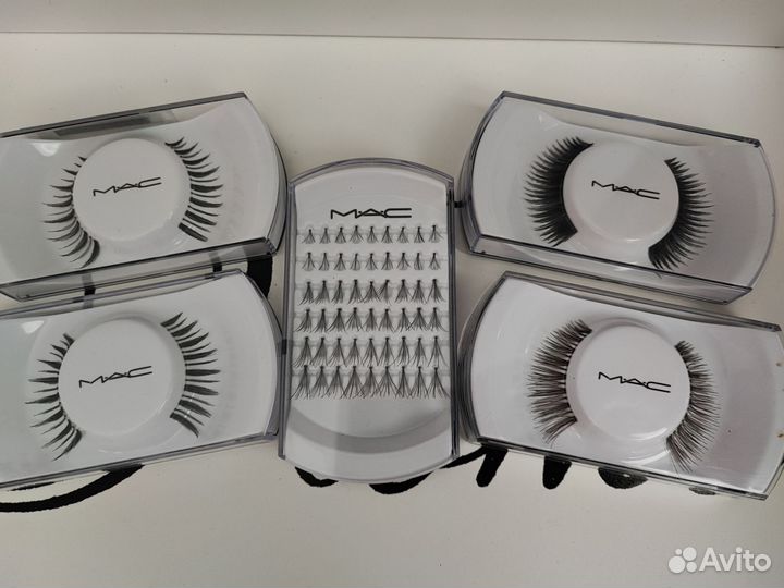 Накладные ресницы MAC в ассортименте и клей