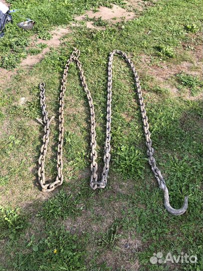 Цепь якорная с крюком