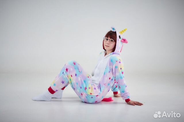 Пижама Кигуруми Единорог Звездный