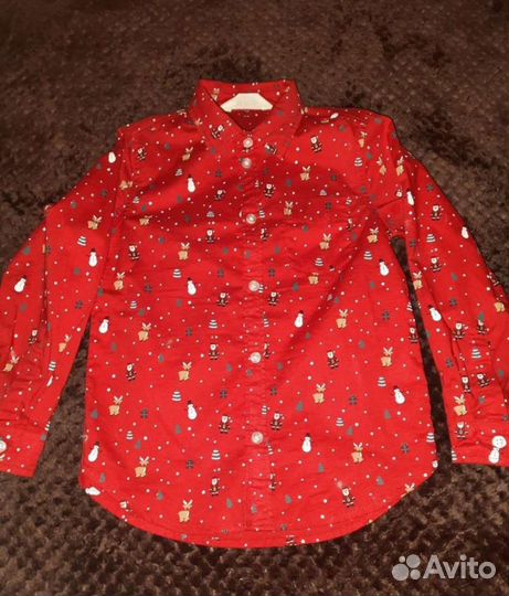 Рубашка новогодняя H&M