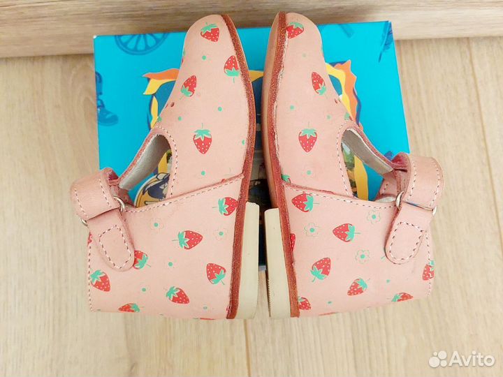 Сандалии Котофей 21 кожаные на липучке