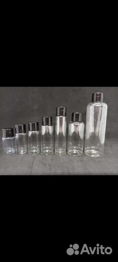 Флаконы Пэт с крышкой на 10,15,20,30,50,60,100 m