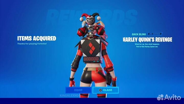 Рюкзак Харли Квинн Fortnite