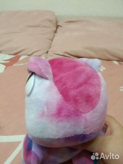 Мягкие игрушки зайчик и динозавр