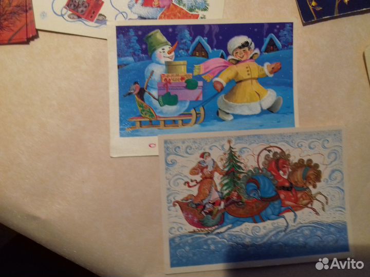 Открытки почтовые СССР новые 120 шт