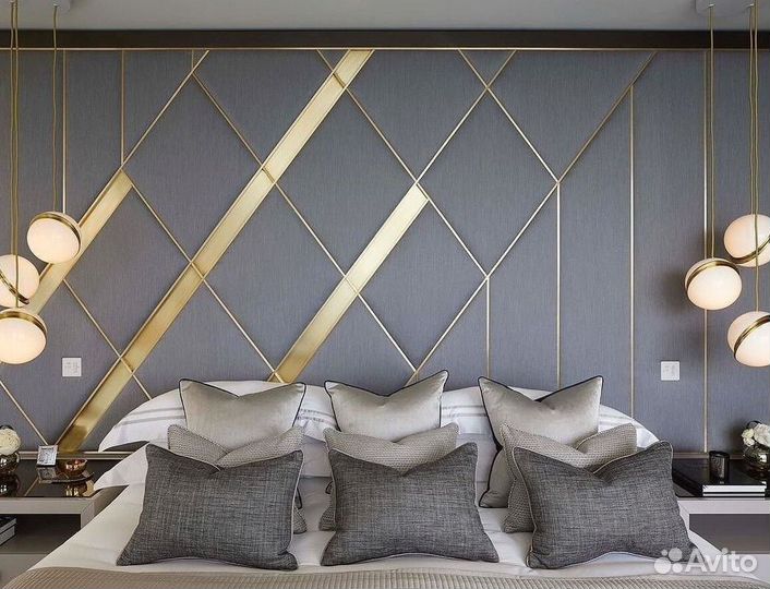 Мягкие стеновые панели для кровати