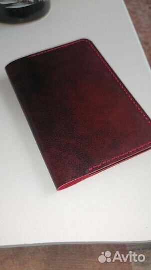 Обложка на паспорт натуральная кожа