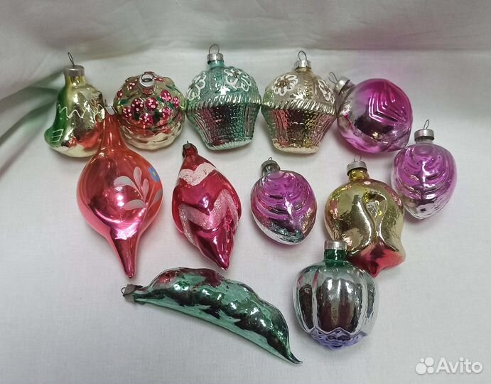 Наборы елочных игрушек СССР