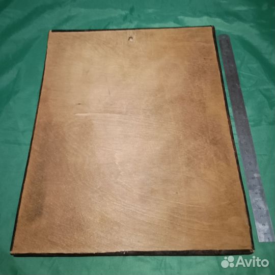 Панно чеканка СССР девушка