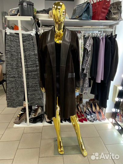 Hermes плащ кожа оригинал