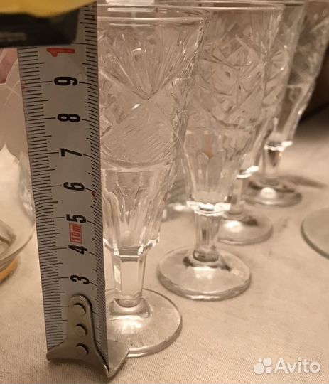 Рюмки для водки винтажные, 4 шт