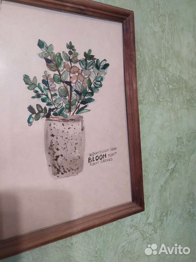 Картины (триптих 3шт) Акварель.ручная работа