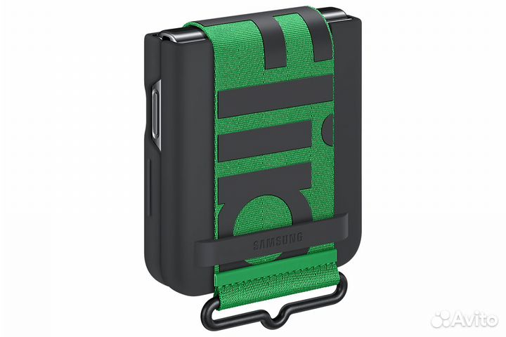 Чехол Samsung Silicone Cover with Strap для Z Flip 4 (EF-GF721tbegru) черный