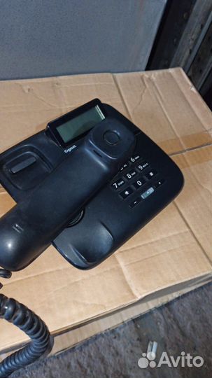 Телефон стационарный черный Siemens Gigaset DA610