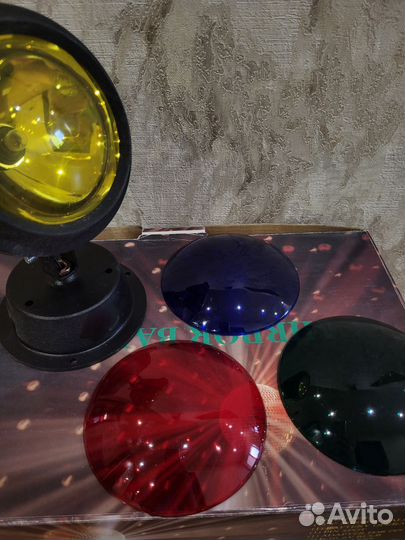 Дискошар зеркальный и подсветка с линзами