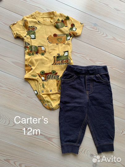 Одежда 74 на мальчика пакетом carters gap hm