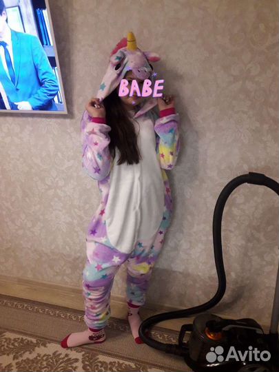 Пижама кигуруми единорог