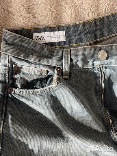 Zara джинсы buggy balloon 32 32 34