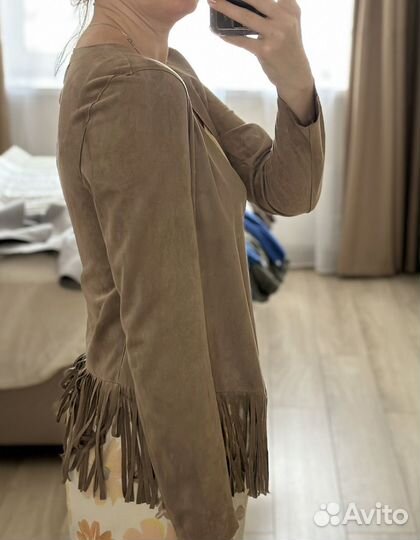 Замшевый кардиган