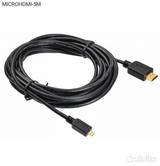Видеокабель buro microhdmi (M) - hdmi (M) 5.00м