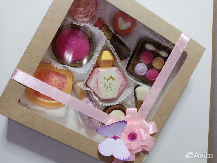 Шоколадные наборы, шок. пельмени, розы