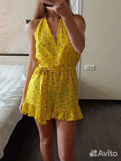 Новый летний комбинезон жёлтый S