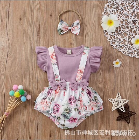 Комплект для фотосессии ньюборн боди юбка 70 80