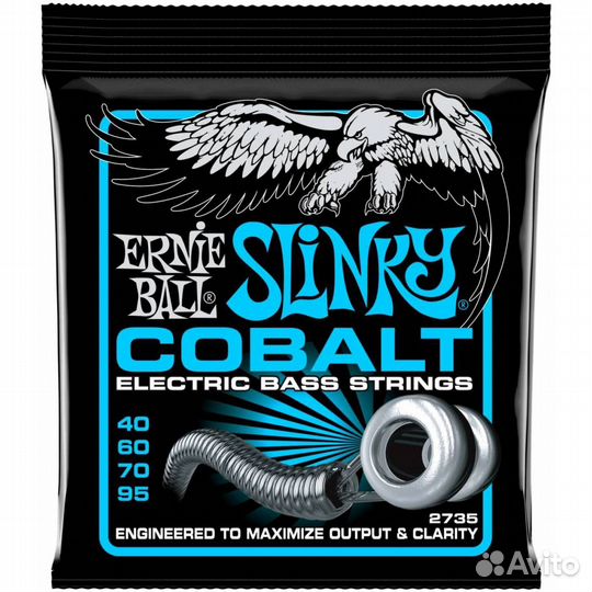 Струны для бас гитары Ernie Ball Cobalt 40-95