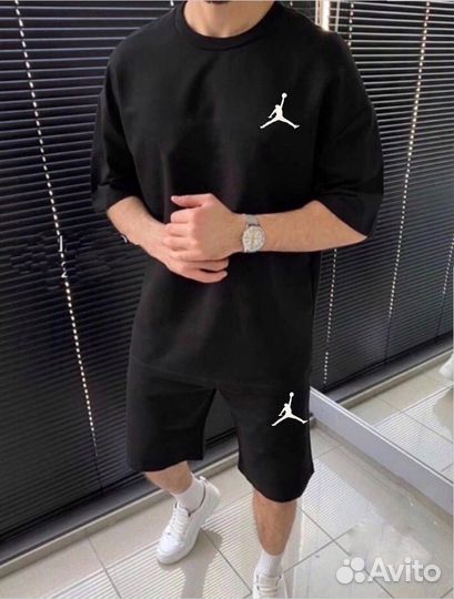 Спортивный костюм мужской летний футболка шорты