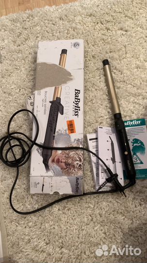 Плойка babyliss золотая