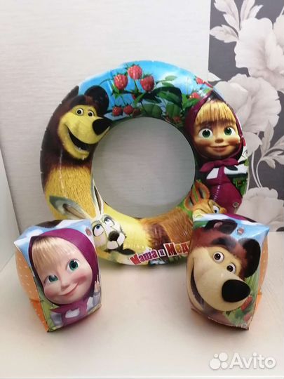 Надувной круг, нарукавники, мяч, жилет