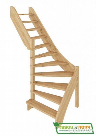 Деревянная лестница лс-92М под покраску