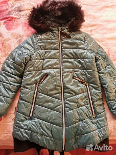 Пальто для девочки зима 146