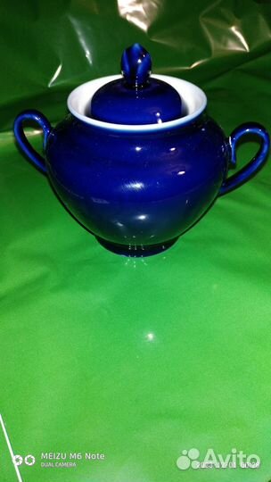 Кобальт Фарфор лфз - Молочник и Сахарница