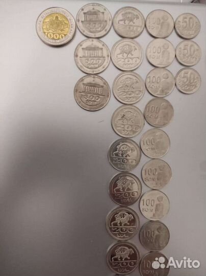 Монеты Узбекистана и Казахстана