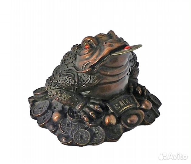 Трехлапая Жаба - статуэтка из Бронзы, ru *271a