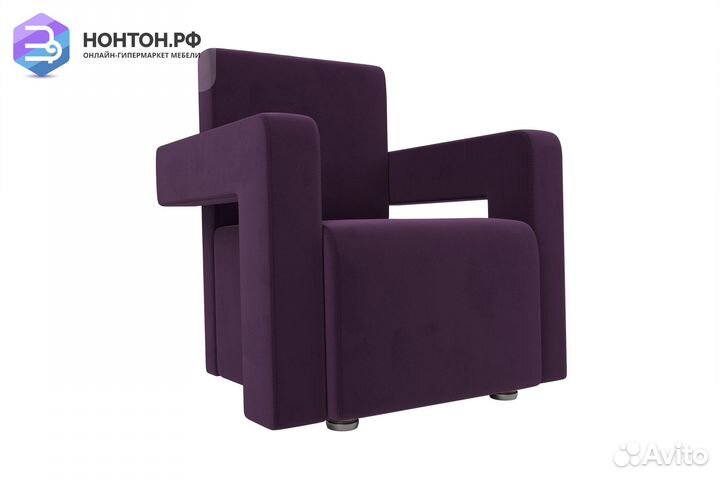 Кресло Рамос велюр фиолетовый
