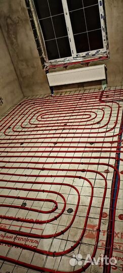 Тёплый пол трубами MVI