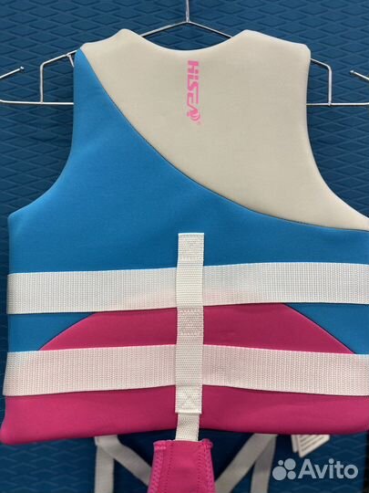 Жилет страховочный детский Hisea blue pink