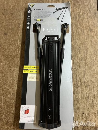 Багажник для велосипеда с креплением на перья