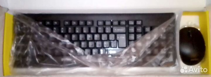 Беспроводная клавиатура и мышь, новая