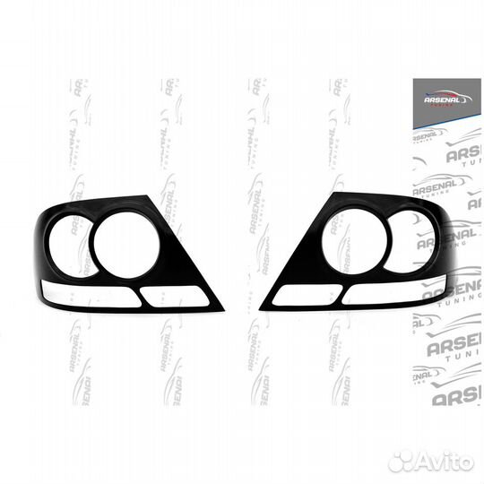 Накладки на задние фонари Митцубиси Лансер 9