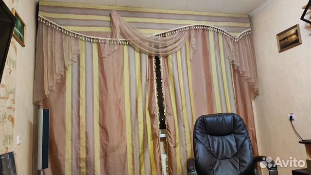 Продам шторы с тюлью с гардиной