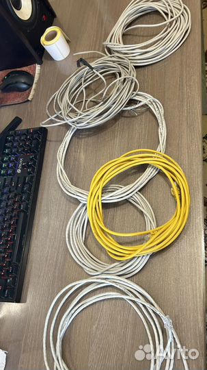 Кабель патч корд 5-10-20 метров витая пара
