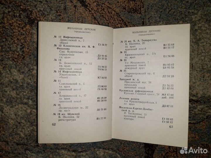 Краткий телефонный справочник Москвы за 1955 год