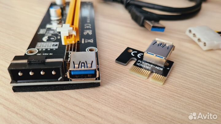 Новый Райзер VER 006s Molex, Кабель USB 60 см