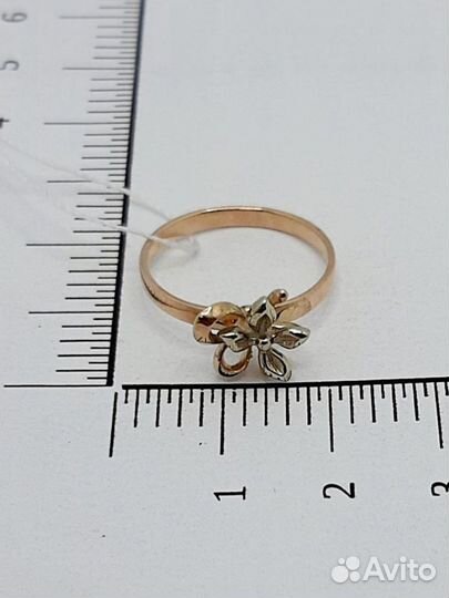 Золотое кольцо 16,5 размер