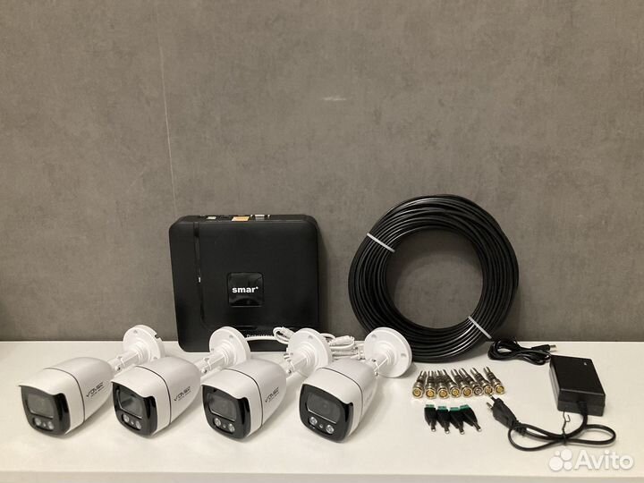 Комплект видеонаблюдения на 4 камеры