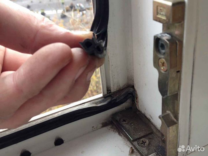 Ремонт окон, уплотнитель KBE RAL5452